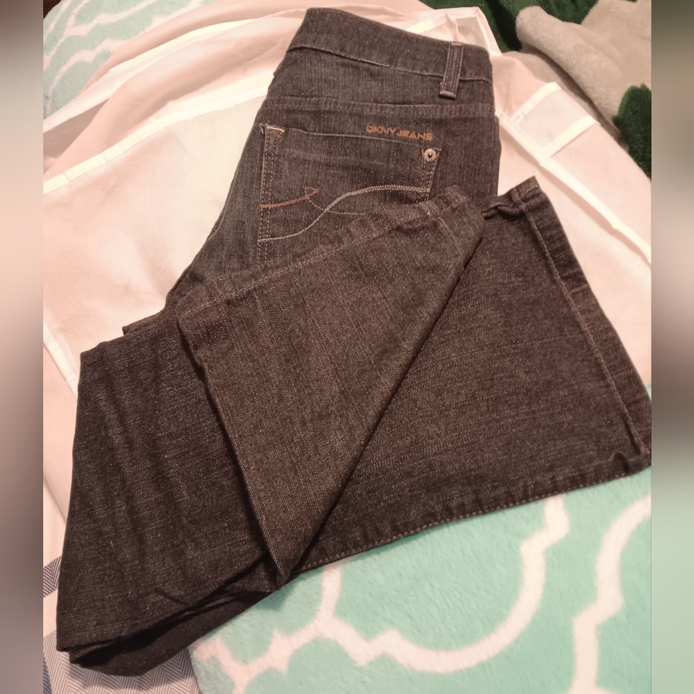 DKNY dark blue soho boot cut jeans